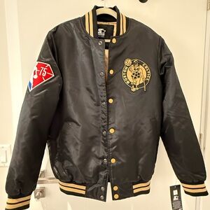 Starter Black and Gold Boston Celtics Men's Jacket. 75th Anniversary Jacket.